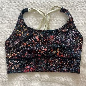 Lululemon Black multicolored sports bra